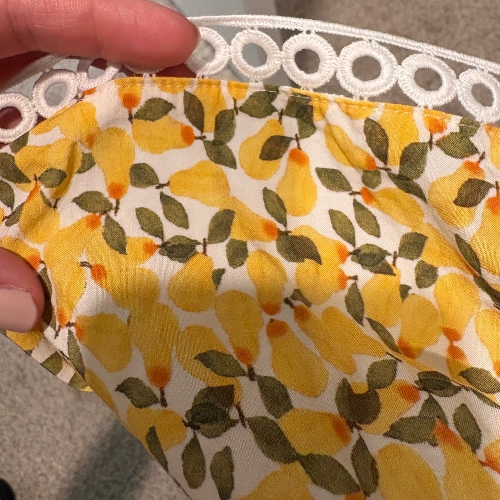 Yellow Floral Ruffle Dress - Picture 5 of 5